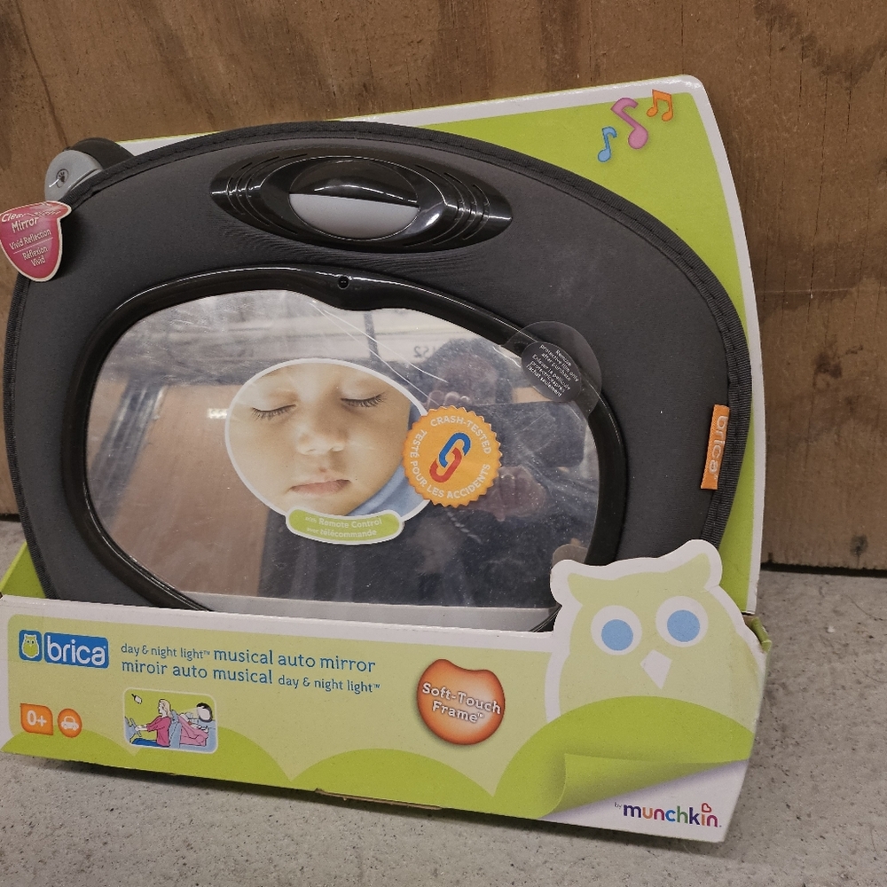 Brica Day & Night Light Musical Auto Mirror - Picture 3 of 14